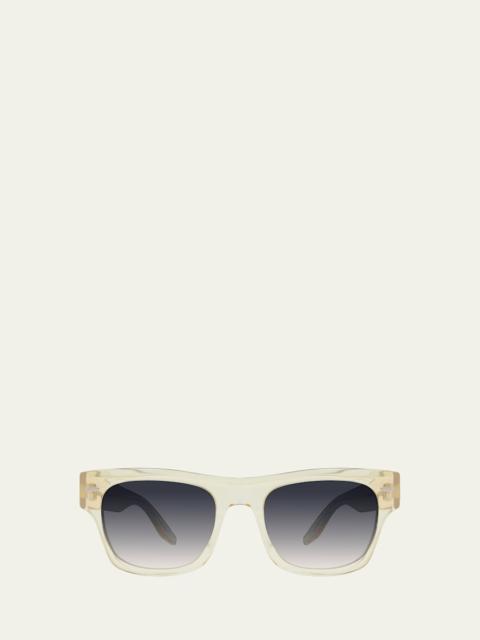 BARTON PERREIRA Blackwell 53mm Rectangular Acetate Sunglasses