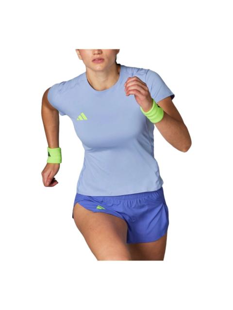 adidas (WMNS) adidas Adizero Essentials Running T-shirt 'Blue Spark' IX2838