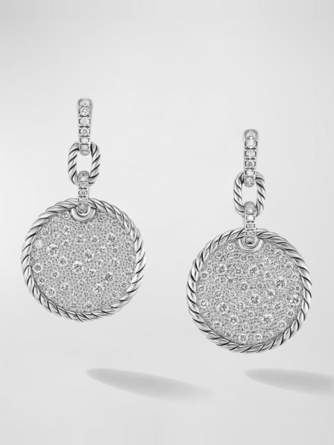 DAVID YURMAN Elements Earrings with Diamonds in Silver, 0.75"