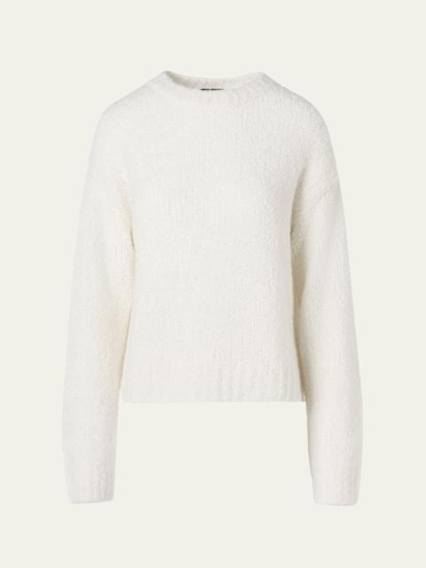 AKRIS Cashmere-Silk Boucle Knit Sweater