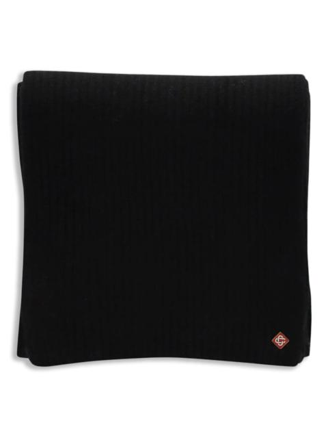 CASABLANCA Casablanca Ribbed Logo Scarf