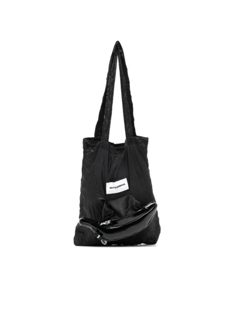 MELITTA BAUMEISTER logo-appliquÃ© crinkled tote bag