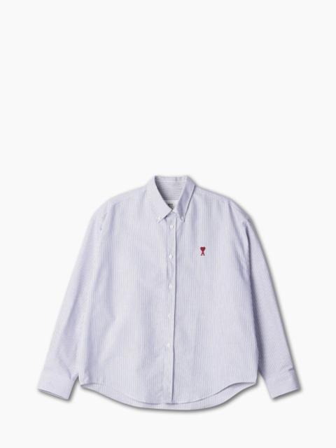 BOXY FIT SHIRT SKY BLUE/NATURAL WHITE
