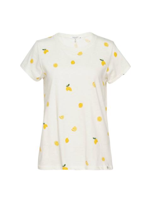 rag & bone All Over Lemon Print Tee