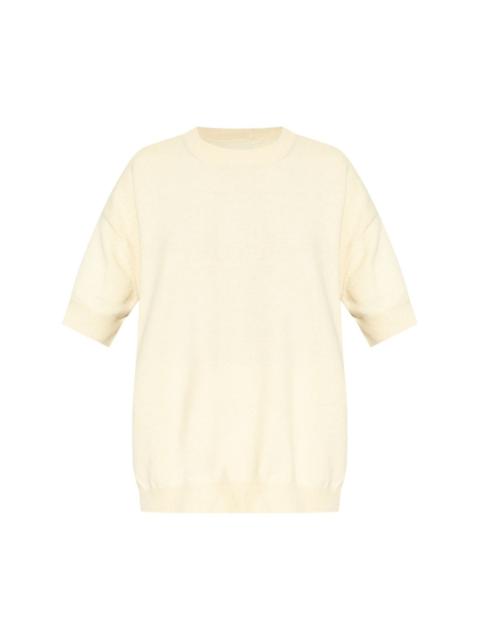 crew-neck knitted T-shirt