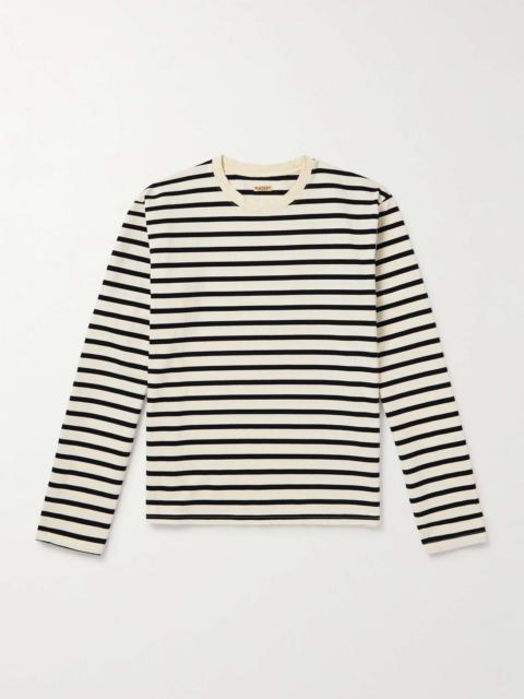 Kapital Printed Striped Cotton-Jersey T-Shirt
