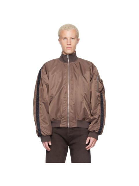 AlLEXANDER DIGENOVA Brown RL Bomber Jacket