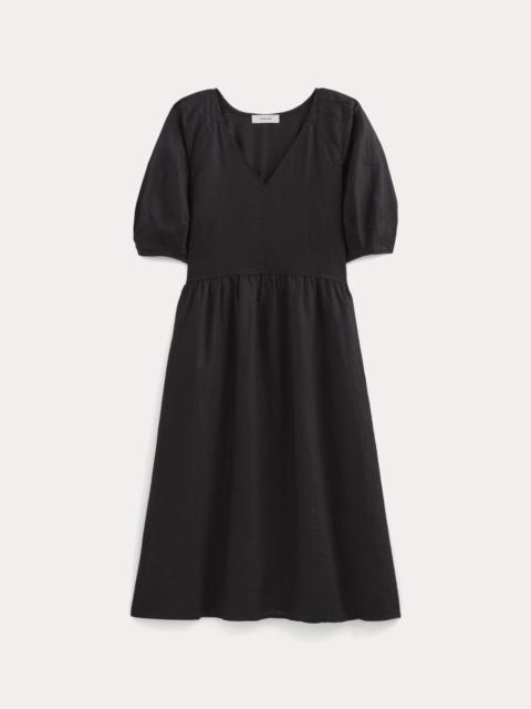 EVERLANE THE LINEN OVERSIZED PUFF-SLEEVE DRESS