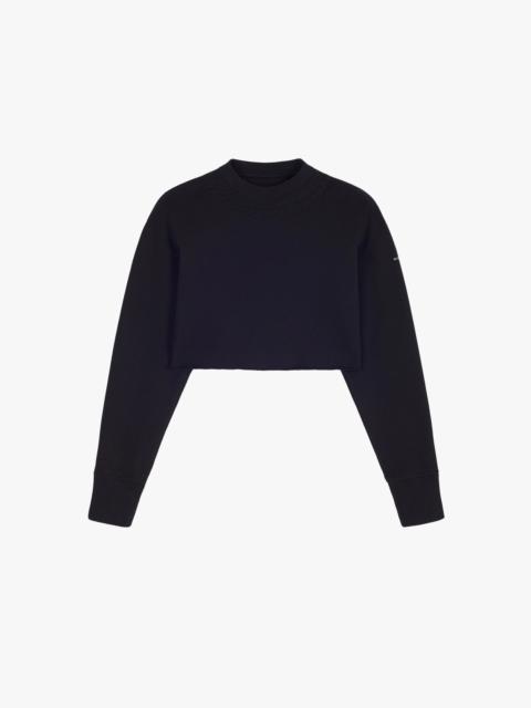 Givenchy CROPPED SWEARSHIRT WITH EMBOSSED CHAIN COLLAR