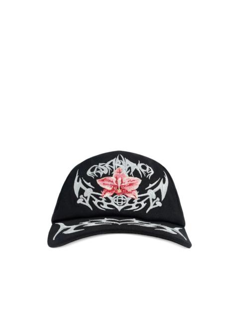 CASABLANCA embroidered-floral cap