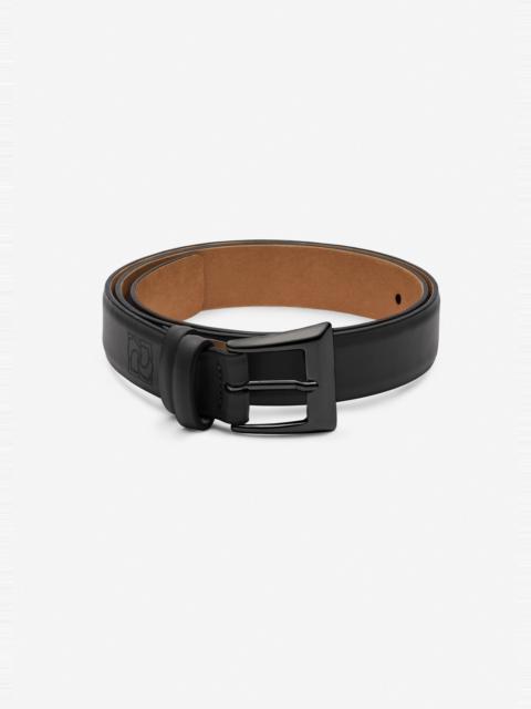 MAGDA BUTRYM Classic buckle leather belt in black