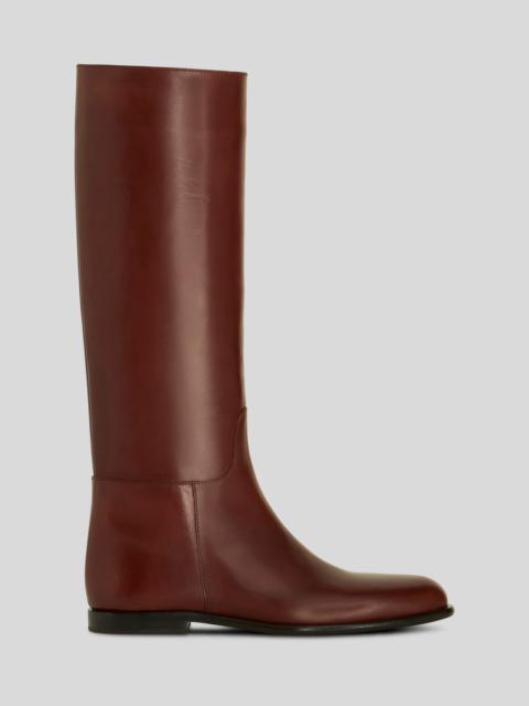 Etro LEATHER RIDING BOOTS