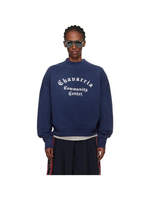 WILLY CHAVARRIA Navy 'Chavarria Community Center' Standard Sweatshirt
