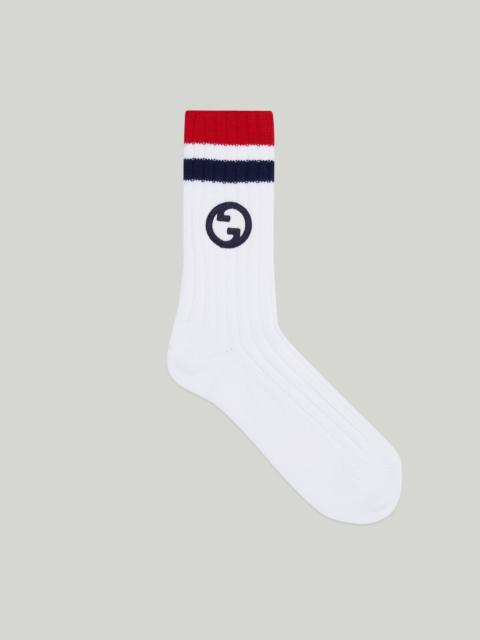 GUCCI Round Interlocking G cotton socks