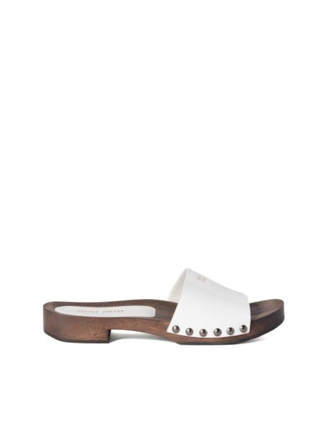 Miu Miu patent-leather clogs