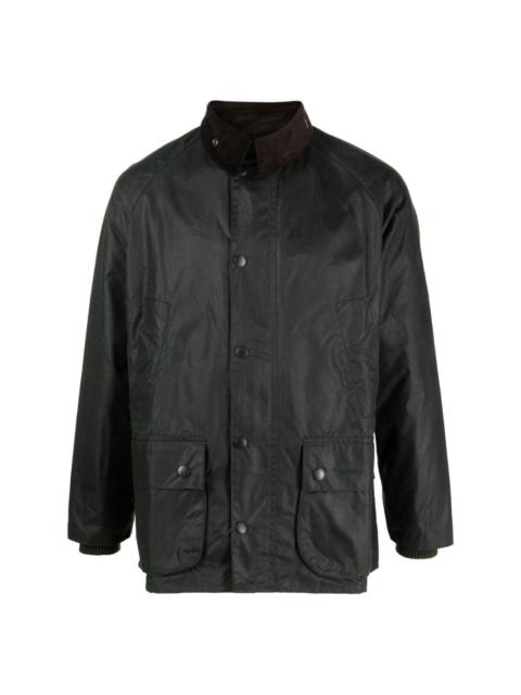 Bedale® corduroy-collar wax jacket