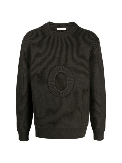 Craig Green CH Hole ribbed-knit jumper | REVERSIBLE