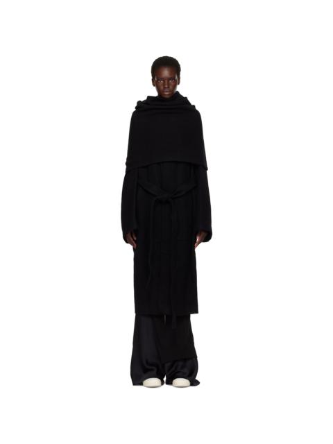 Rick Owens Black Tower Dagger Robe Coat