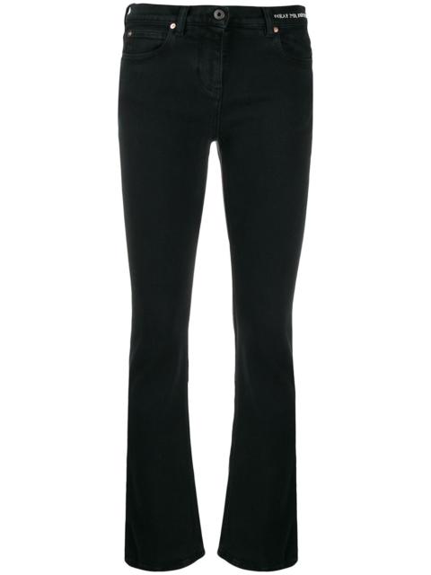 Valentino slim-fit poem detail jeans