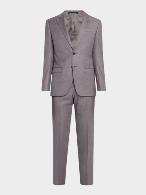 EMPORIO ARMANI Men's Silky Wool Sharkskin Suit