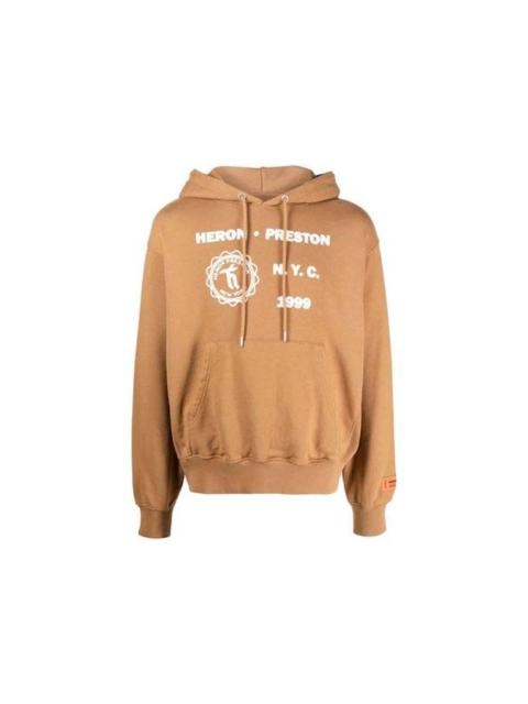 Heron Preston Heron Preston Medieval Heron Hoodie Brown