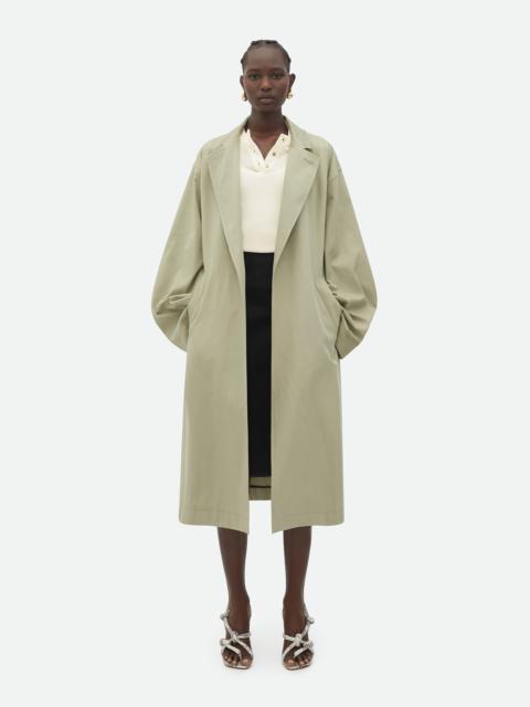 Bottega Veneta Oversized Fit Cotton Twill Coat