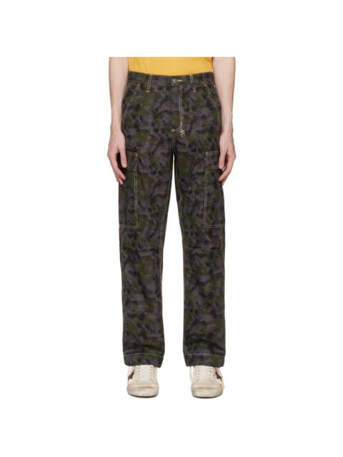 Ksubi Blue & Green Fugitive Cargo Pants