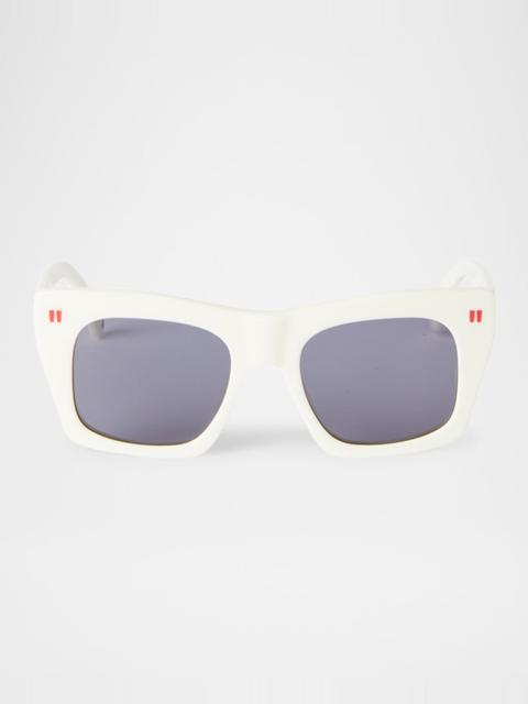Off-White Selma Logo Square Sunglasses