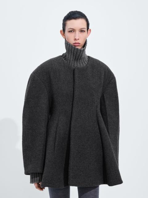 Bottega Veneta Padded Wool Flannel Coat