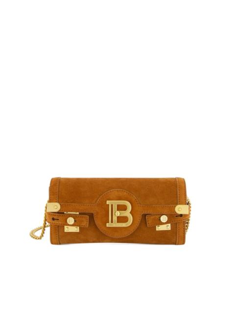 Balmain B-Buzz 23 suede shoulder bag