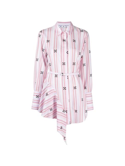 Off-White asymmetric Arrow shirt dress