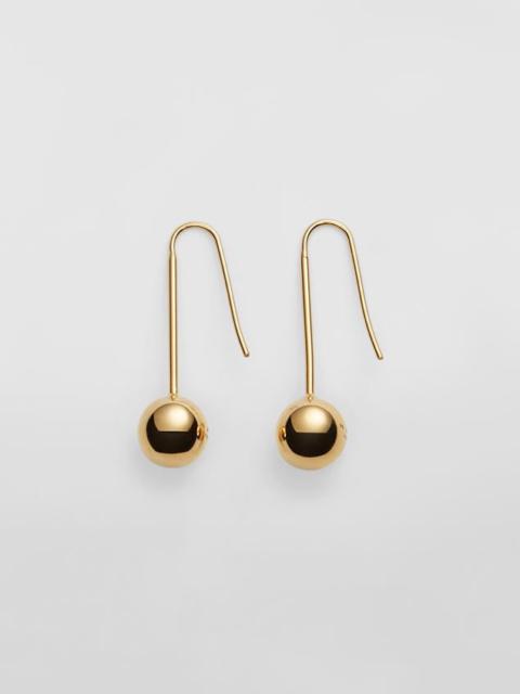 Marni LIGHT HOOK EARRINGS IN METAL WITH SPHERE