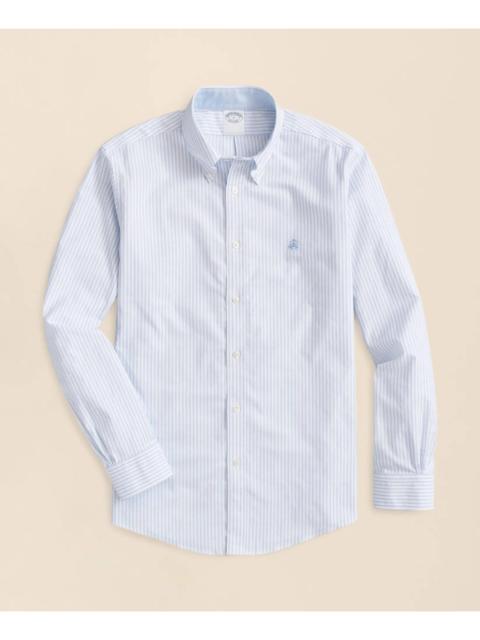 Brooks Brothers Stretch Non-Iron Oxford Button-Down Collar, Bengal Stripe Sport Shirt