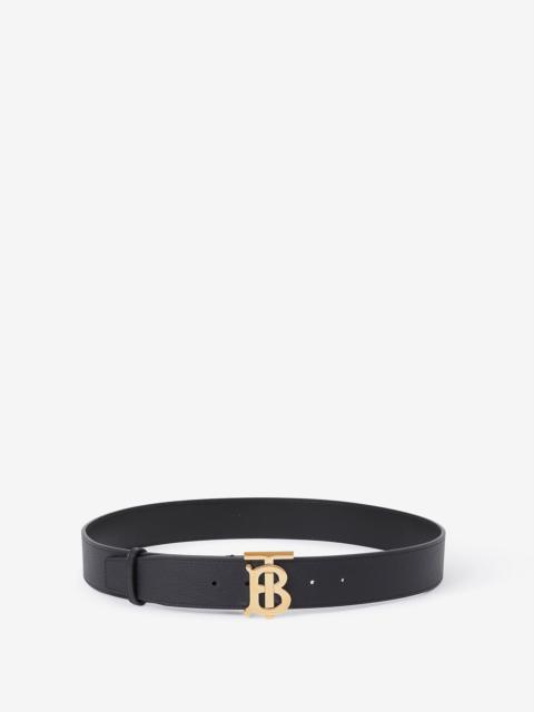 Burberry Leather Reversible Wide TB Belt