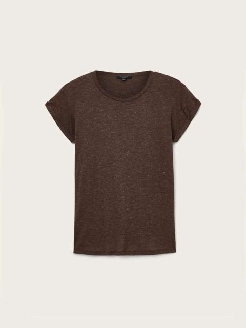 ALLSAINTS ANNA SHORT SLEEVE SHIMMER T-SHIRT