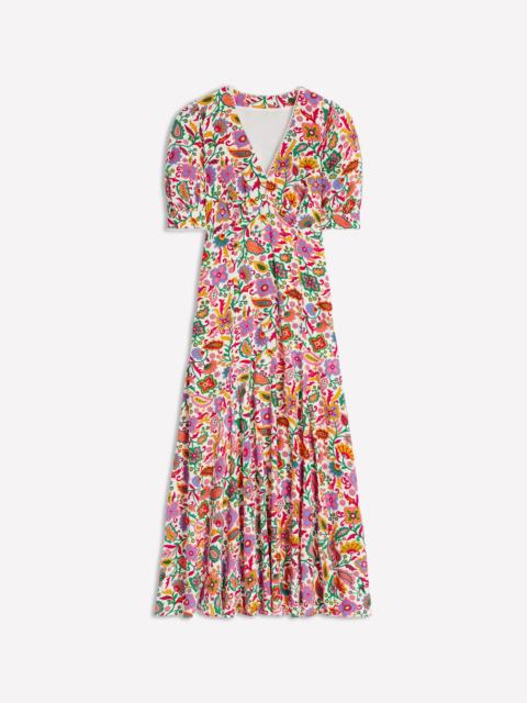 BODEN Rosie Godet Tea Dress-Multi, Oriental Paradise