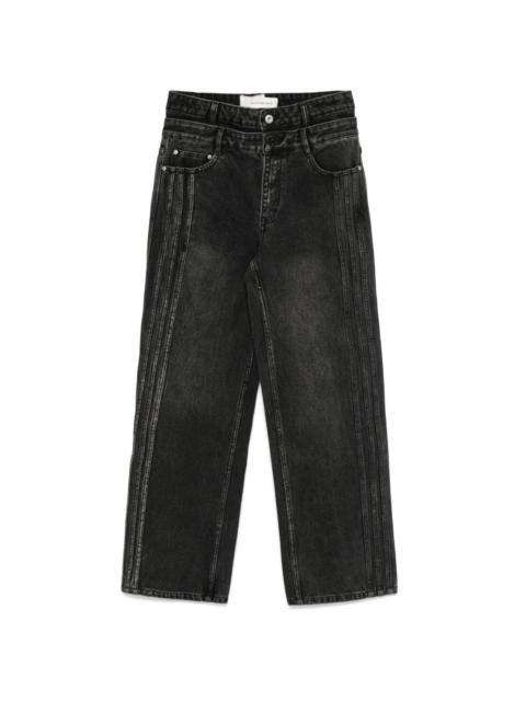 double-waistband jeans