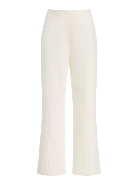 POSSE Exclusive Heidi Cotton-Linen Trousers ivory