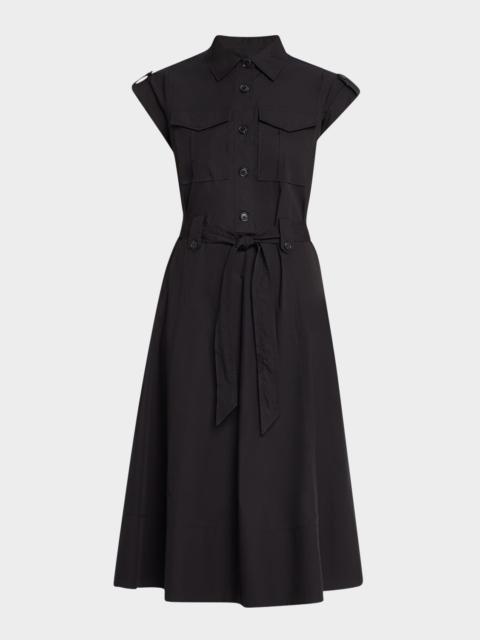 DEREK LAM 10 CROSBY Kayla Belted Midi Shirtdress