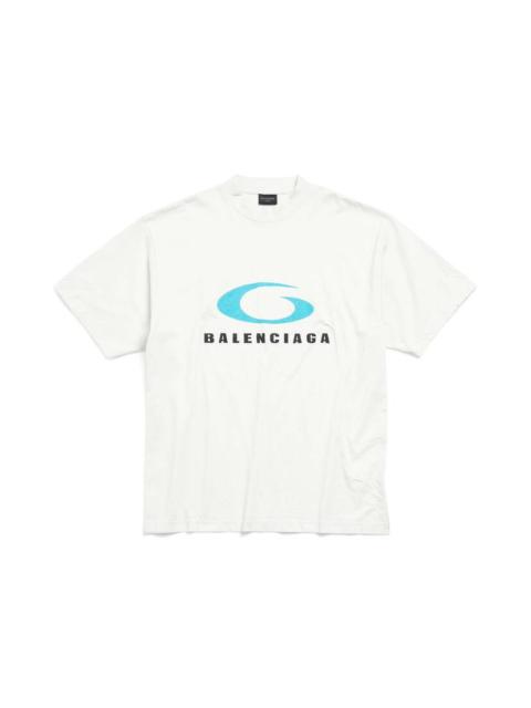 BALENCIAGA Men's Loop Sports Icon T-shirt Medium Fit in White