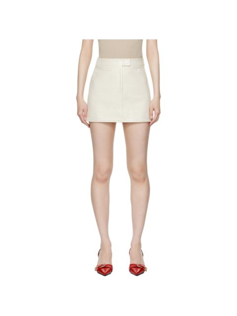courrèges Off-White Reedition Vinyl Miniskirt