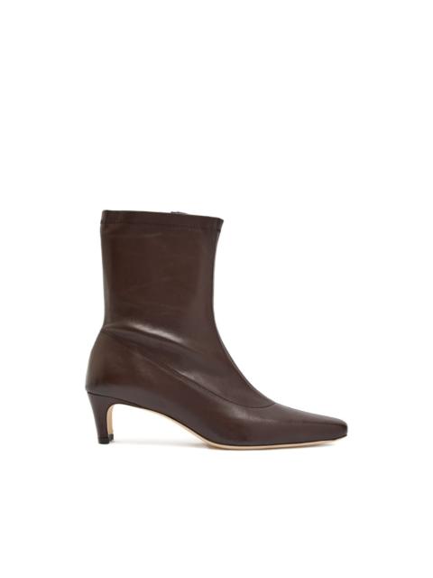 STAUD Wally brown ankle boots