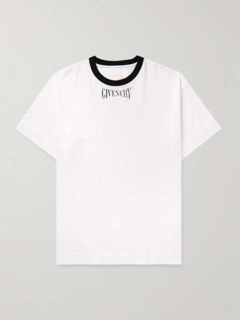 Givenchy Logo-Print Cotton-Jersey T-Shirt