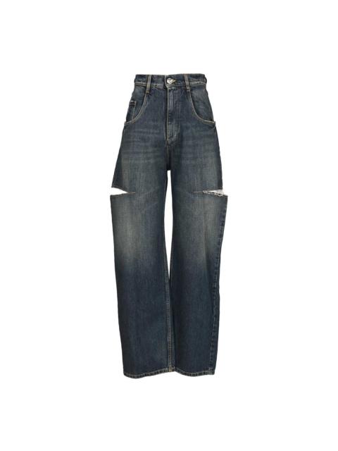 Maison Margiela High-waisted Jeans With Side Rips