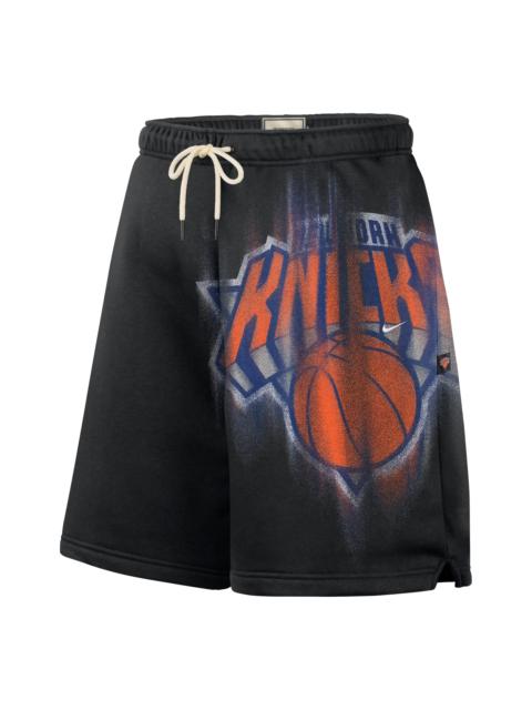 Nike Nike New York Knicks Standard Issue 6" Fleece Shorts 'Black White' IQ1521-010