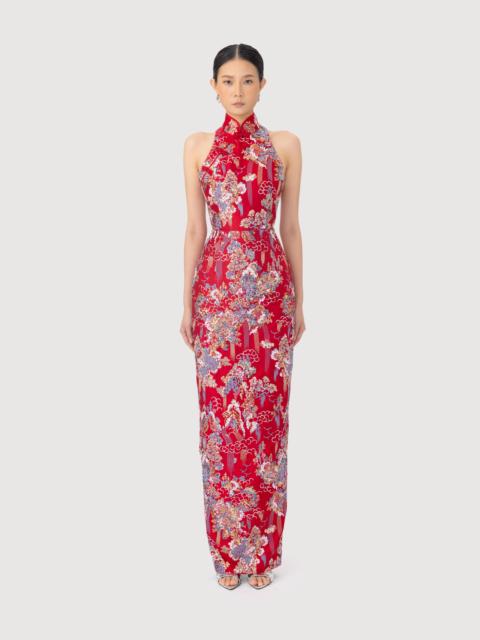 SAU LEE JILLIAN EMBROIDERED GOWN