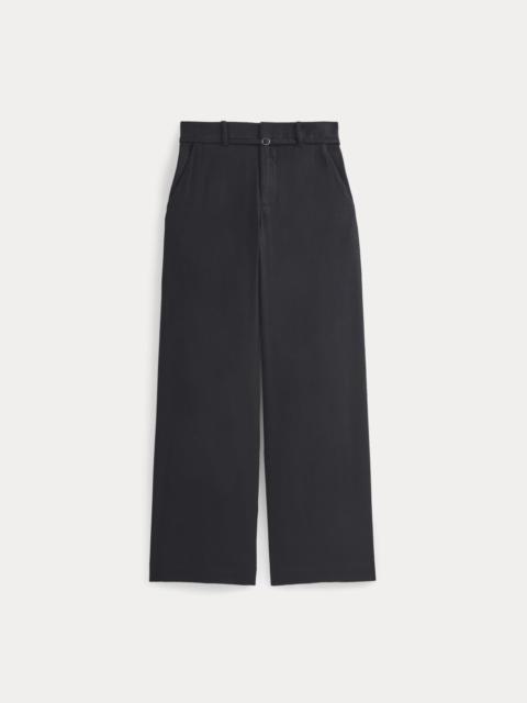 EVERLANE WIDE-LEG BELTED PANT IN STRETCH LINEN