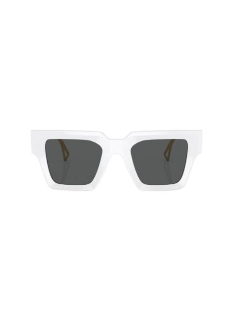 logo-embossed square-frame sunglasses