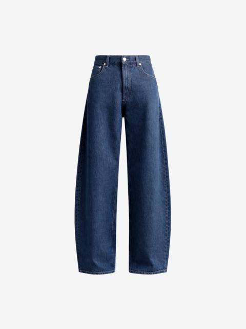 The Frankie Shop Nick Barrel Leg Jeans - Medium Wash