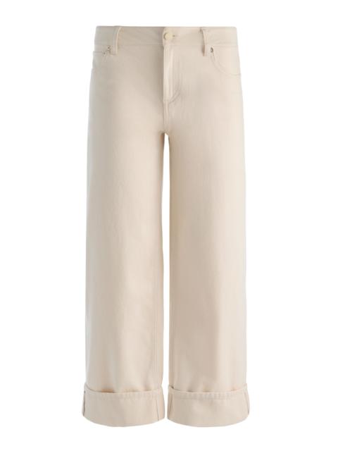 Alice + Olivia CLAYTON CUFFED JEAN